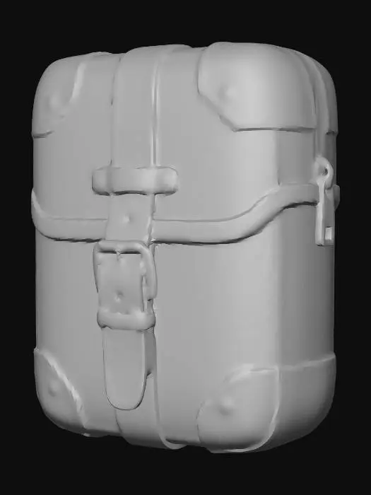 3D model for Futuristic Cyberpunk Satchel