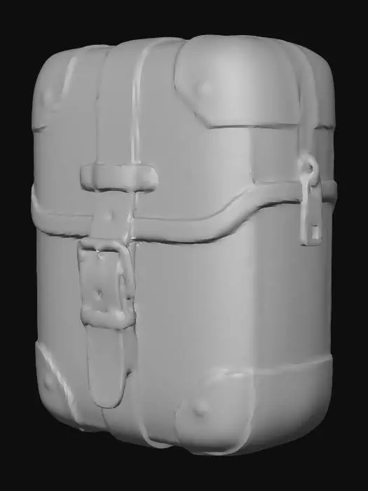 3D model for Futuristic Cyberpunk Satchel