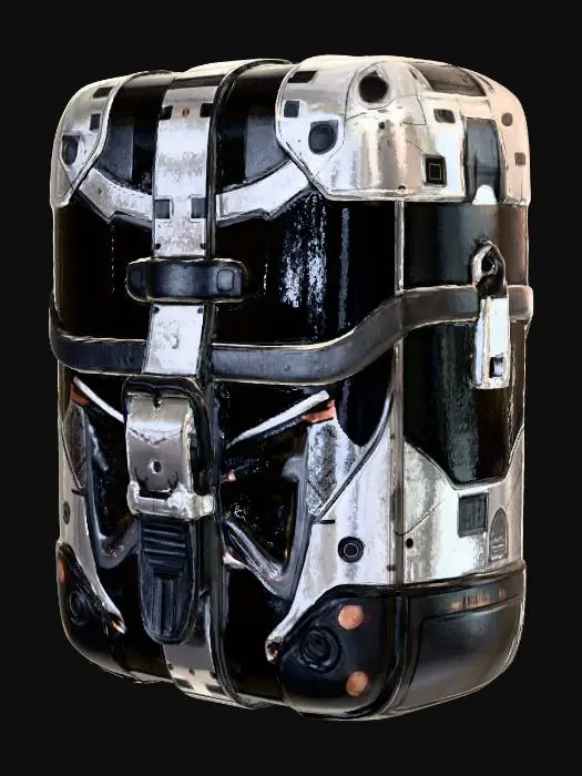 3D model for Futuristic Cyberpunk Satchel