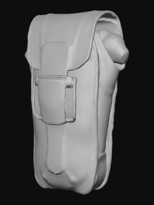 3D model for Futuristic Cyberpunk Ammo Pouch