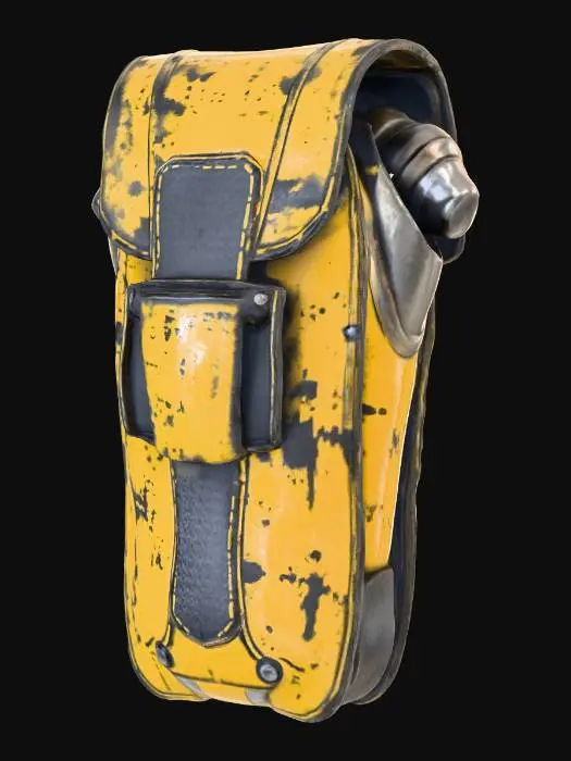 3D model for Futuristic Cyberpunk Ammo Pouch