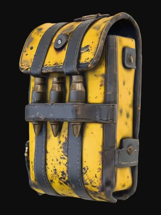3D model for Futuristic Cyberpunk Ammo Pouch