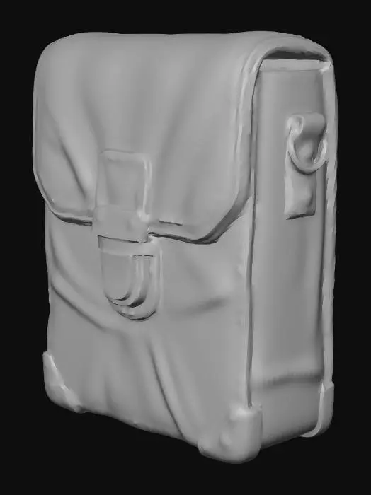 3D model for Futuristic Cyberpunk Neon Edge Satchel