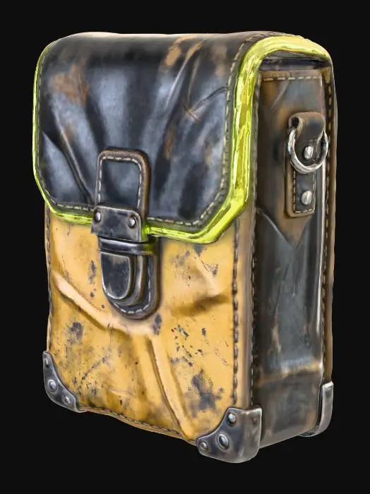 3D model for Futuristic Cyberpunk Neon Edge Satchel