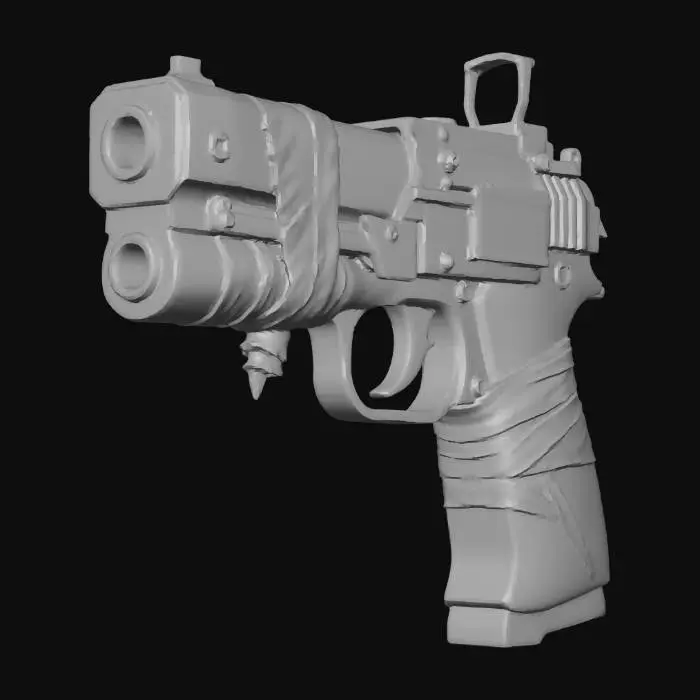 3D model for Dystopian Gun