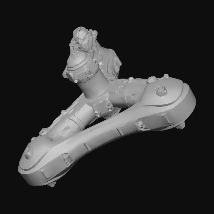 3D model for Futuristic Cyberpunk Boomerang