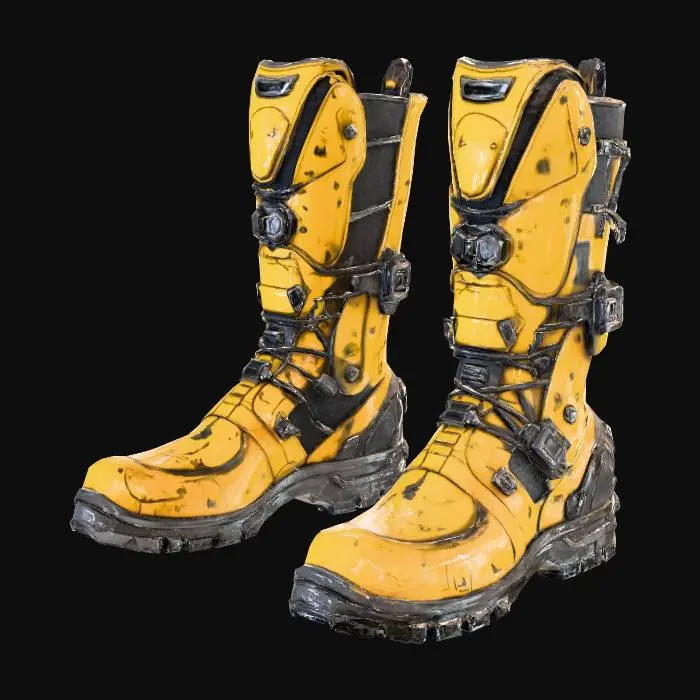 3D model for Futuristic Cyberpunk Boots
