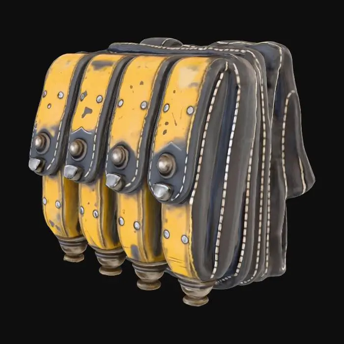 3D model for Futuristic Cyberpunk Ammo Pouch