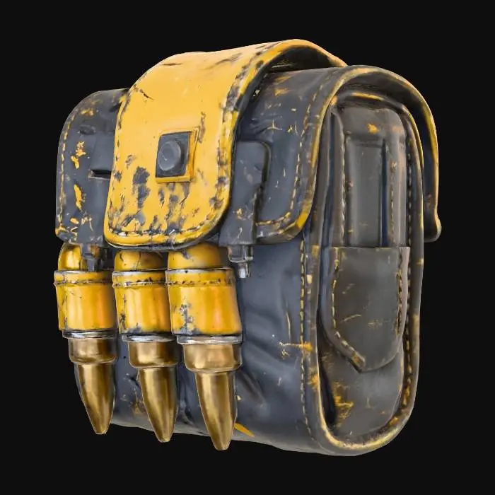 3D model for Futuristic Cyberpunk  Ammo Pouch