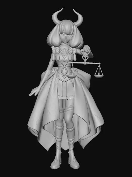 3D model for Arbiter of the Horned Court