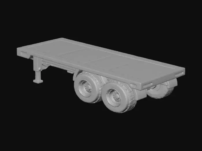 3D model for Dual-Axle Trailer