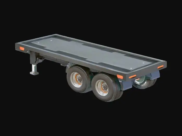 3D model for Dual-Axle Trailer