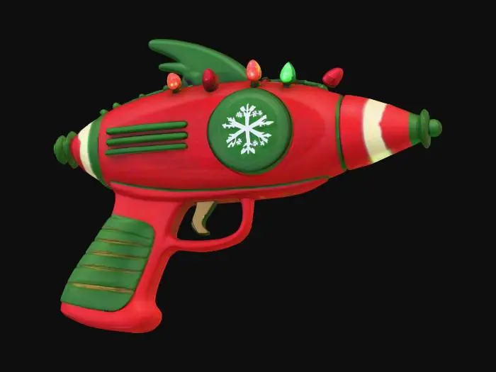 3D model for Holiday Ray Gun