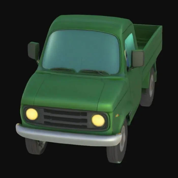 3D model for Green Pickup Fantasy
