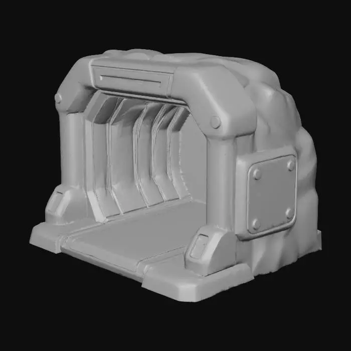 3D model for Futuristic Tunnel Entrance