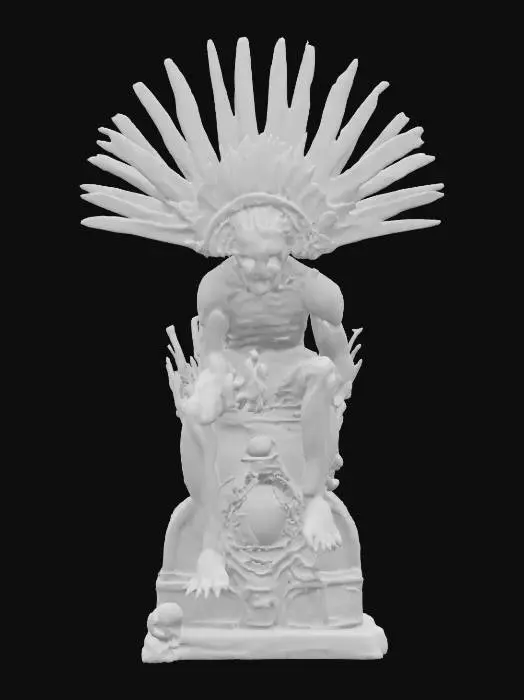 3D model for Aztec Death God Sculpture, #AroundTheWorld#