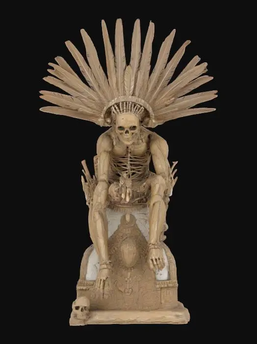 3D model for Aztec Death God Sculpture, #AroundTheWorld#