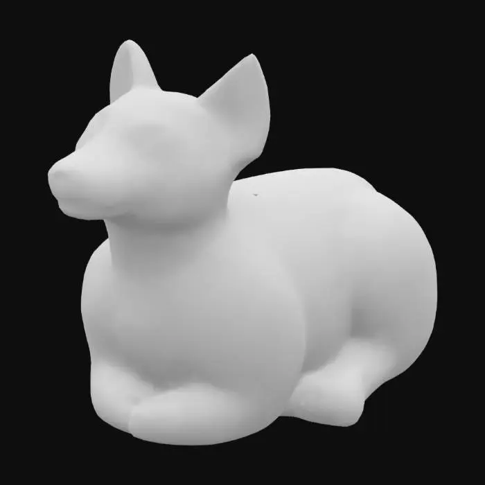 3D model for Terracotta Canine Sculpture
