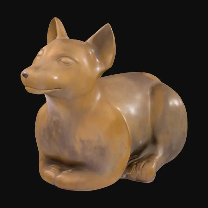 3D model for Terracotta Canine Sculpture