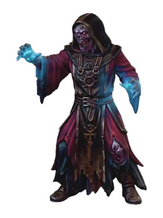 Crimson-Robed Lich - Cultist 3D model, vytvořený pomocí AI