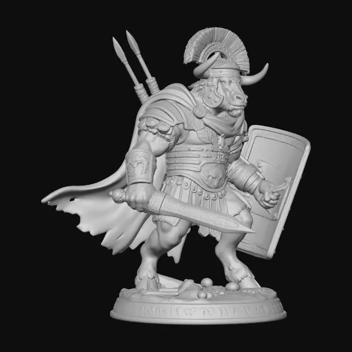 3D model for Ironhorn Minotaur Warlord Roman Centurion