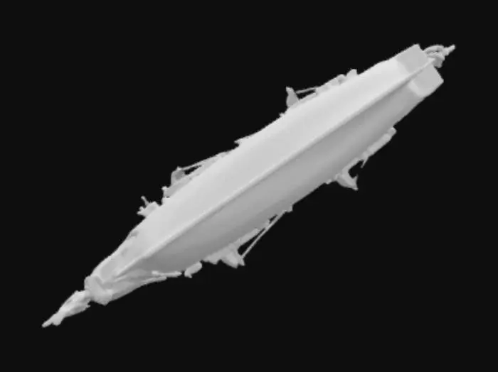 3D model for A classic Portuguese battleship, once used by Caribbean pirates, features intricate woodwork and a fierce look that brings a sense of peace and harmony