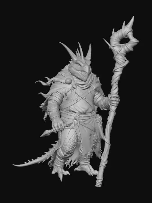 3D model for Lizard Shaman