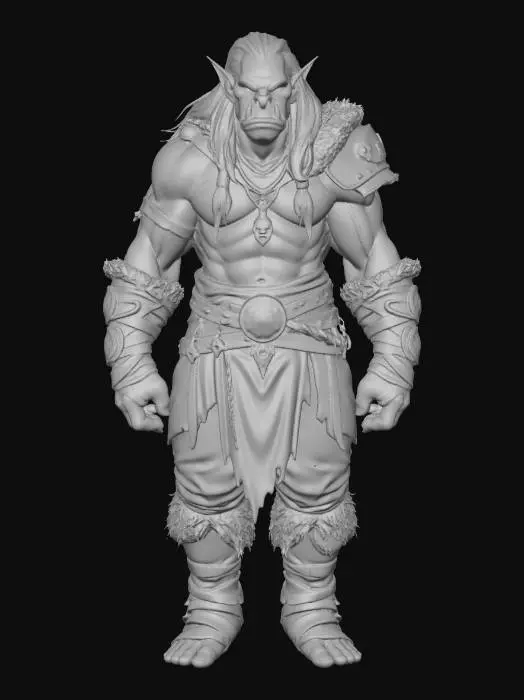 3D model for Elf-Orc Hybrid