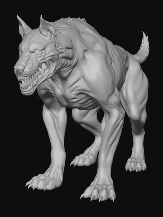 3D model for Mutated Dobermann