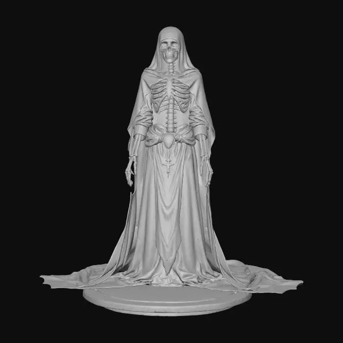 3D model for Skeletal Nun
