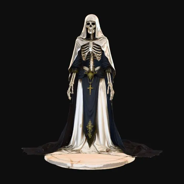 3D model for Skeletal Nun