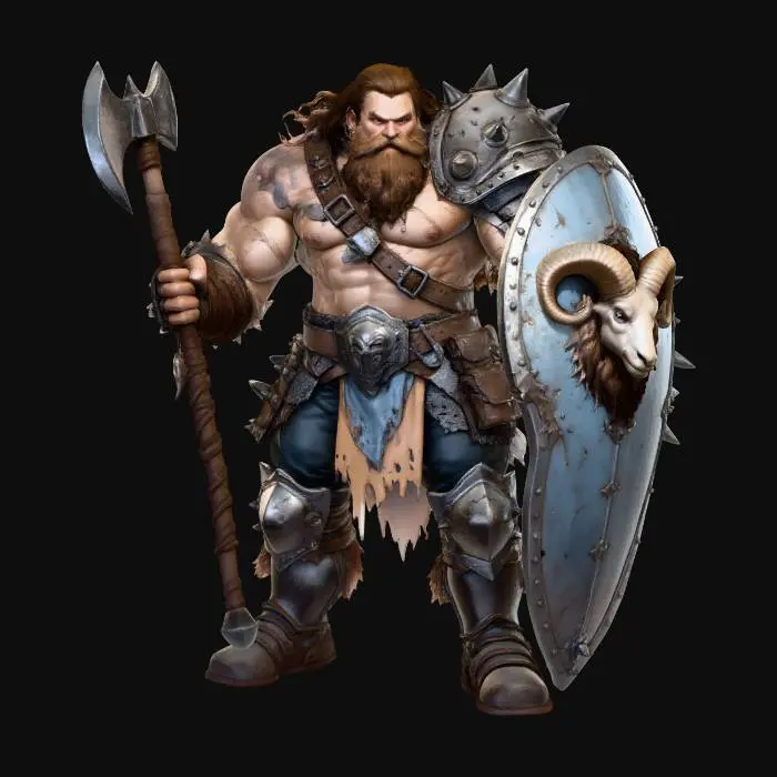 3D model for Mountain Warrior
