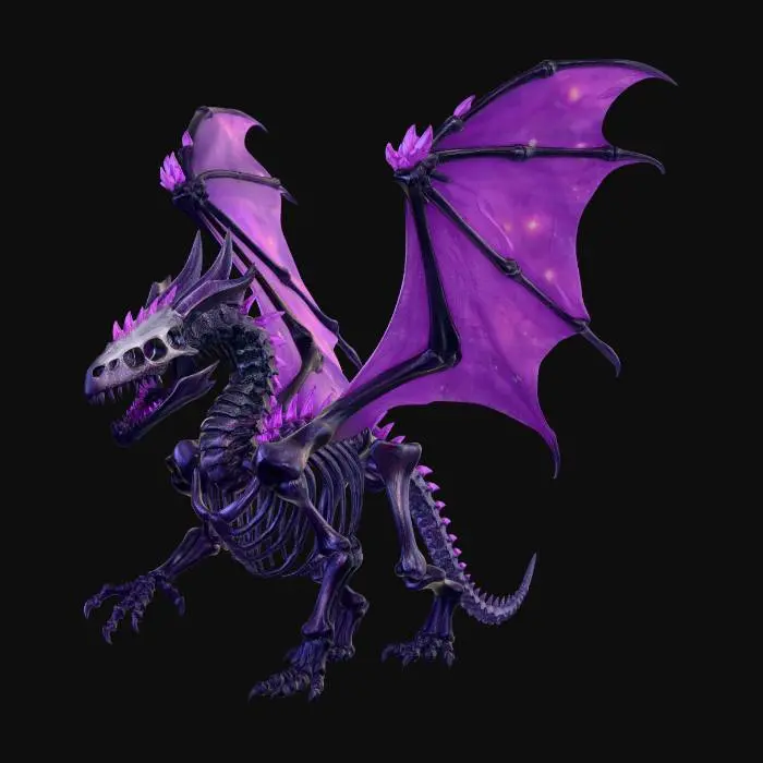 3D model for Astral Skeleton Dragon