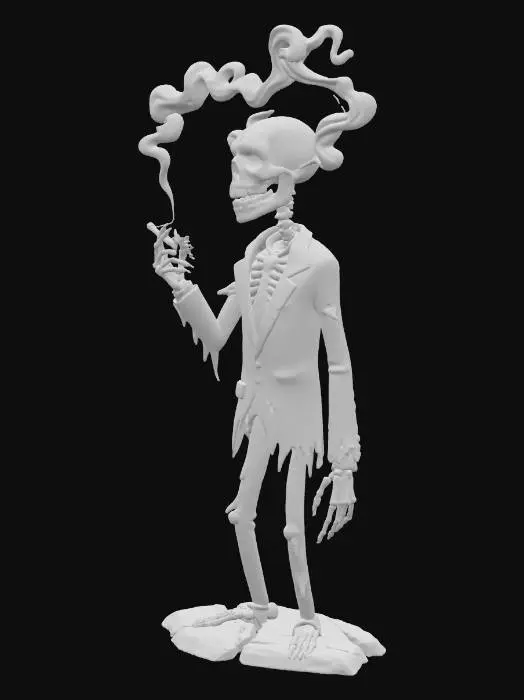 3D model for smoking skelleton