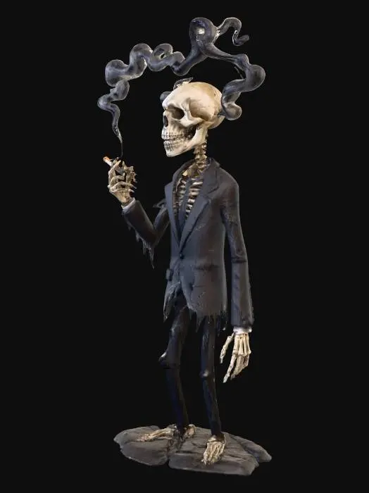 3D model for smoking skelleton