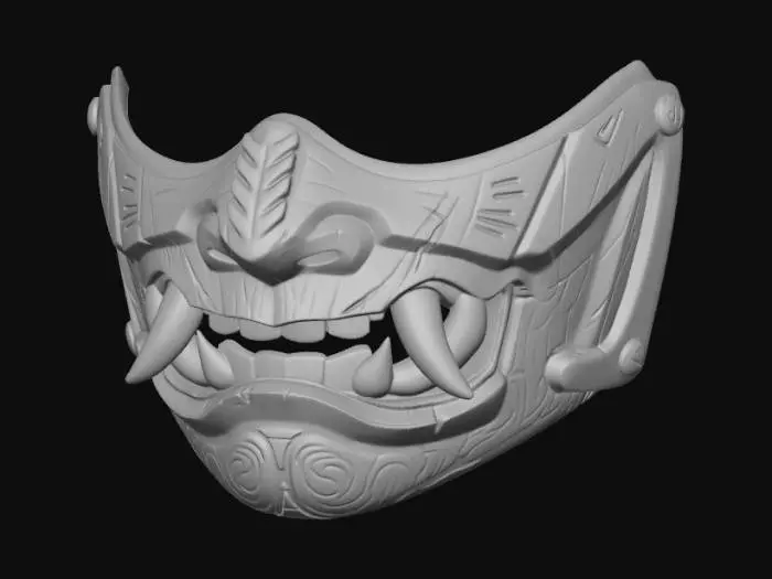 3D model for Crimson Fang Mask