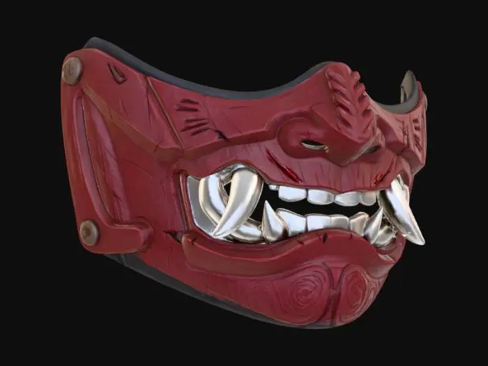 3D model for Crimson Fang Mask
