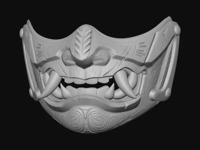 3D model for Crimson Fang Mask