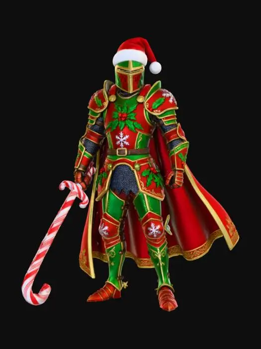 3D model for Candy Cane Crusader, #Christmas2025#