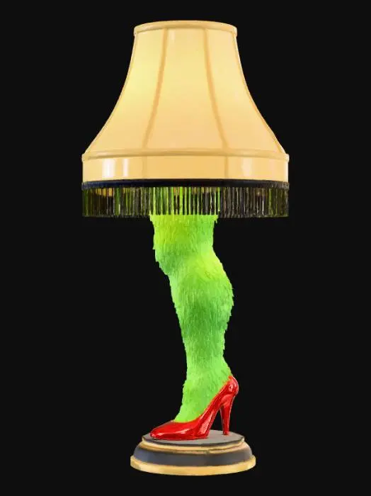 3D model for Leg lamp in high heels but its the grinches leg, #Christmas2025#