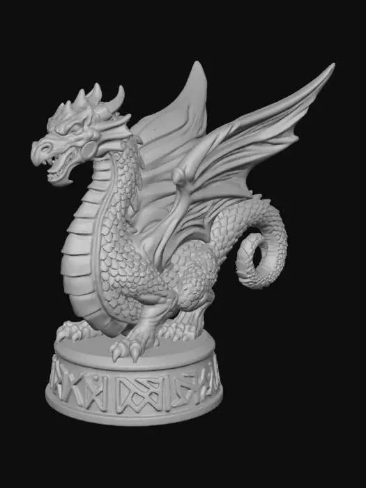 3D model for dragon Chess peace