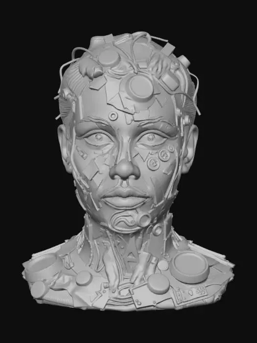 3D model for Waste to head bust