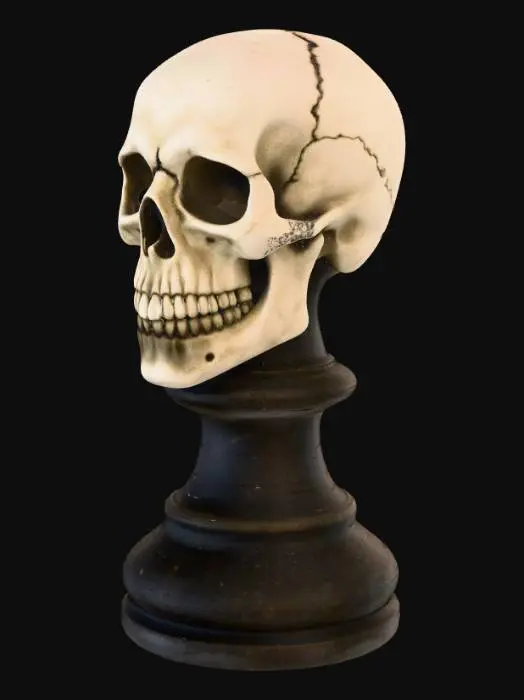 3D model for Skull Chess Piece