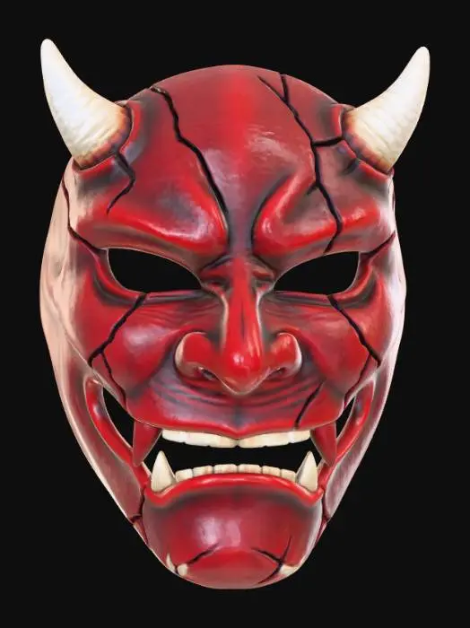 3D model for Crimson Demon Mask