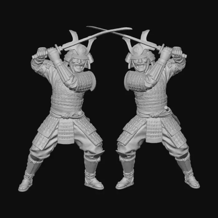 3D model for 2 samurai oni
