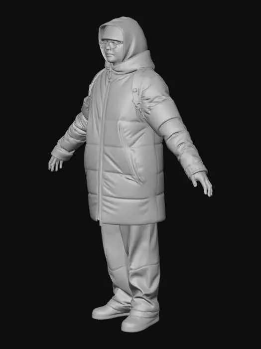 3D model for Snowy City Portrait