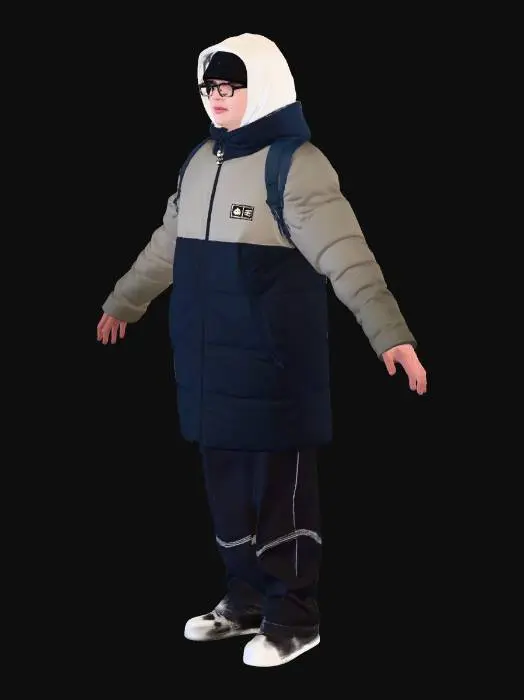 3D model for Snowy City Portrait