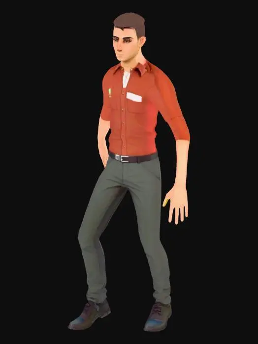 3D model for Ch12_nonPBR@Button Pushing