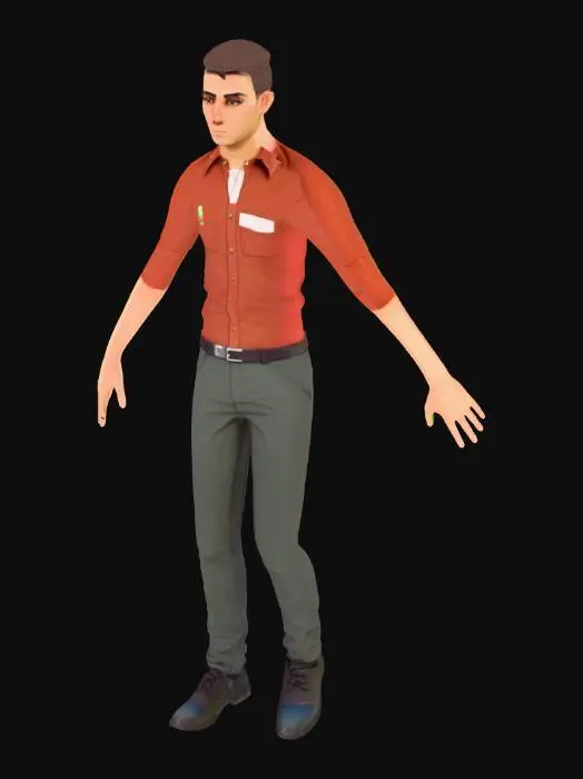 3D model for Ch12_nonPBR@Button Pushing