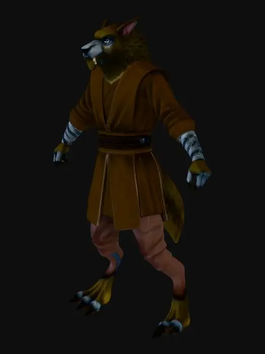 3D model for Werewolf Warrior